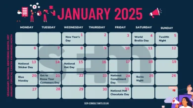 social media calendar uk