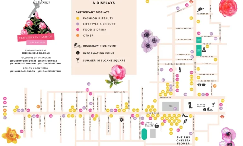 chelsea in bloom map