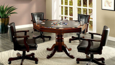 card table and chairs