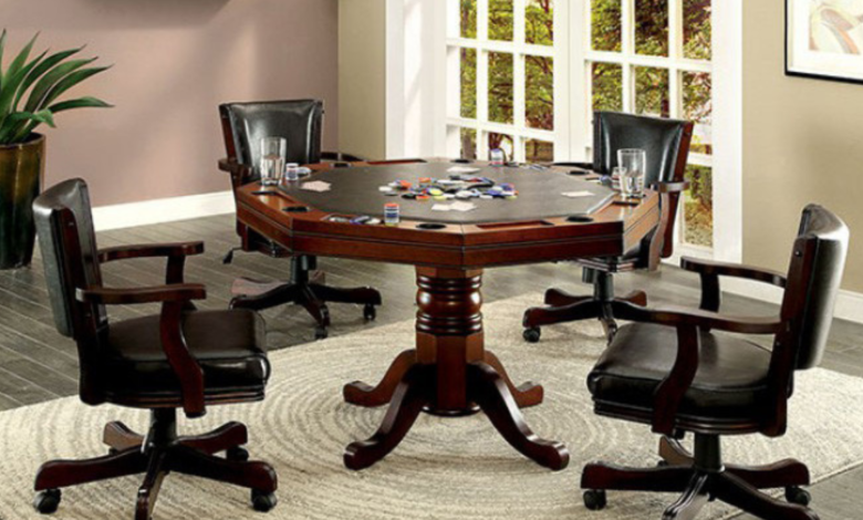 card table and chairs