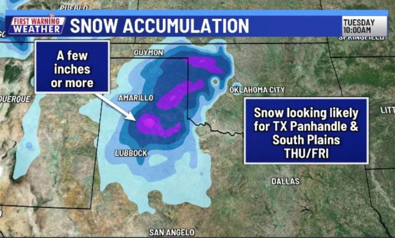 does it snow in texas